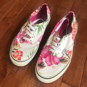 Floral/Hawaiian-print Vans